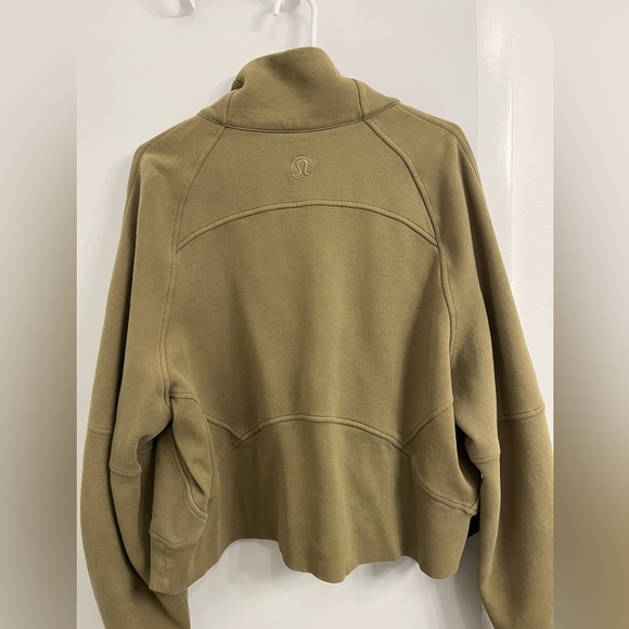 Scuba Oversized Funnel-Neck Half Zip BRONZE GREEN XL/XXL - Picture 6 of 7